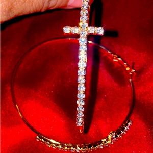 Beautiful cross earrings